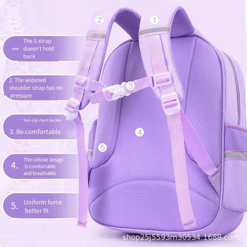 حقيبة ظهر جديدة للأطفال من Kuromi حقيبة مدرسية كرتونية على شكل شخصية أنيمي محمولة ذات سعة كبيرة حقيبة ظهر مقاومة للماء بسيطة تناسب الجميع #5