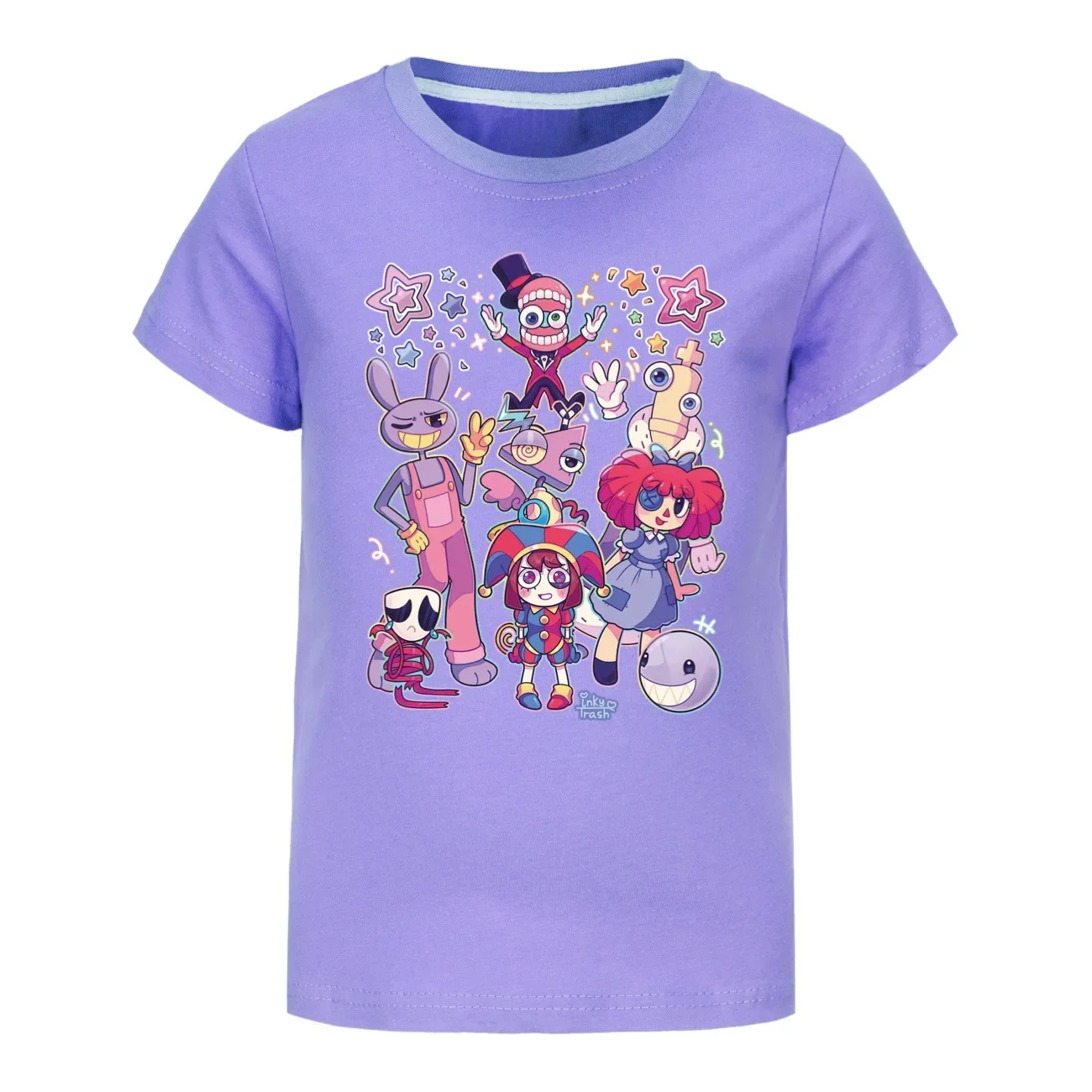 Zomer Kinder T-Shirt Met Korte Mouwen De Geweldige Digitale Circus Katoenen T-Shirts Meisjes Kleding Voor Jongens T-Kostuums Kawaii Shirt 2895