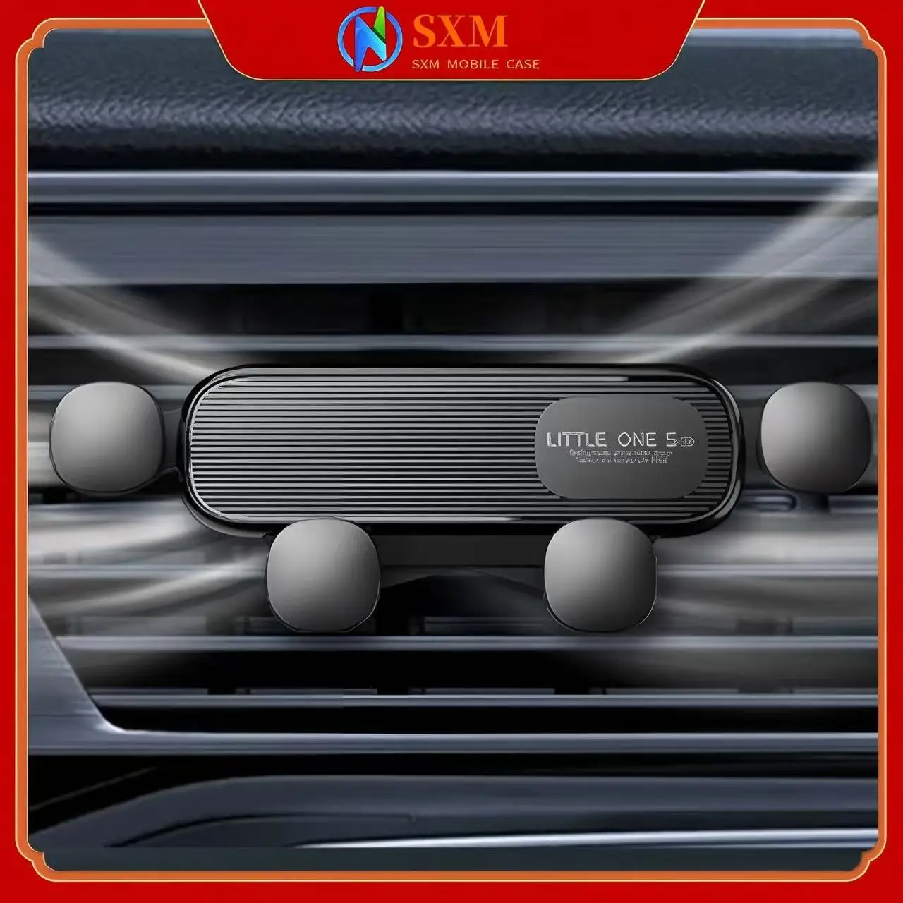 

Car mobile phone holder, car air outlet navigation, car gravity invisible telescopic fixed bracket