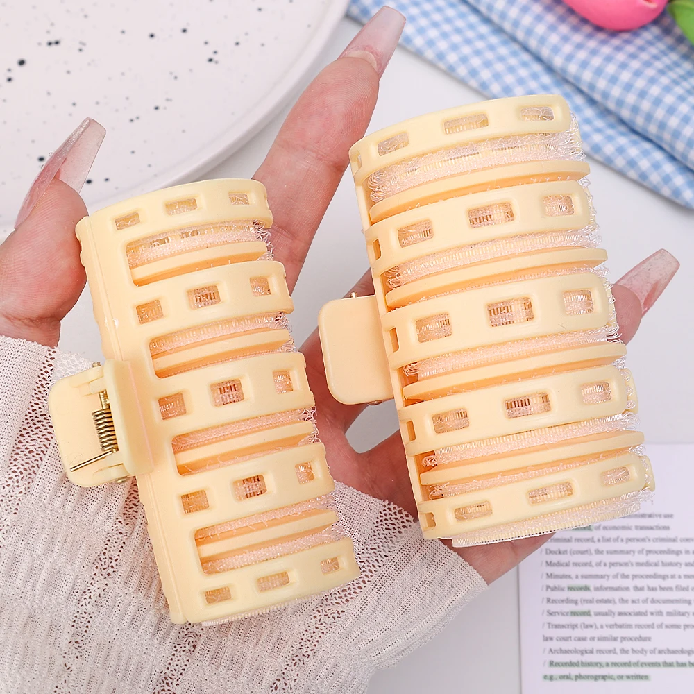 Random Color Spiral Bangs Curler Lazy Self-adhesive Bangs Curlers Portable Roller Bangs Curling Hair Styling Tools Women Makeup