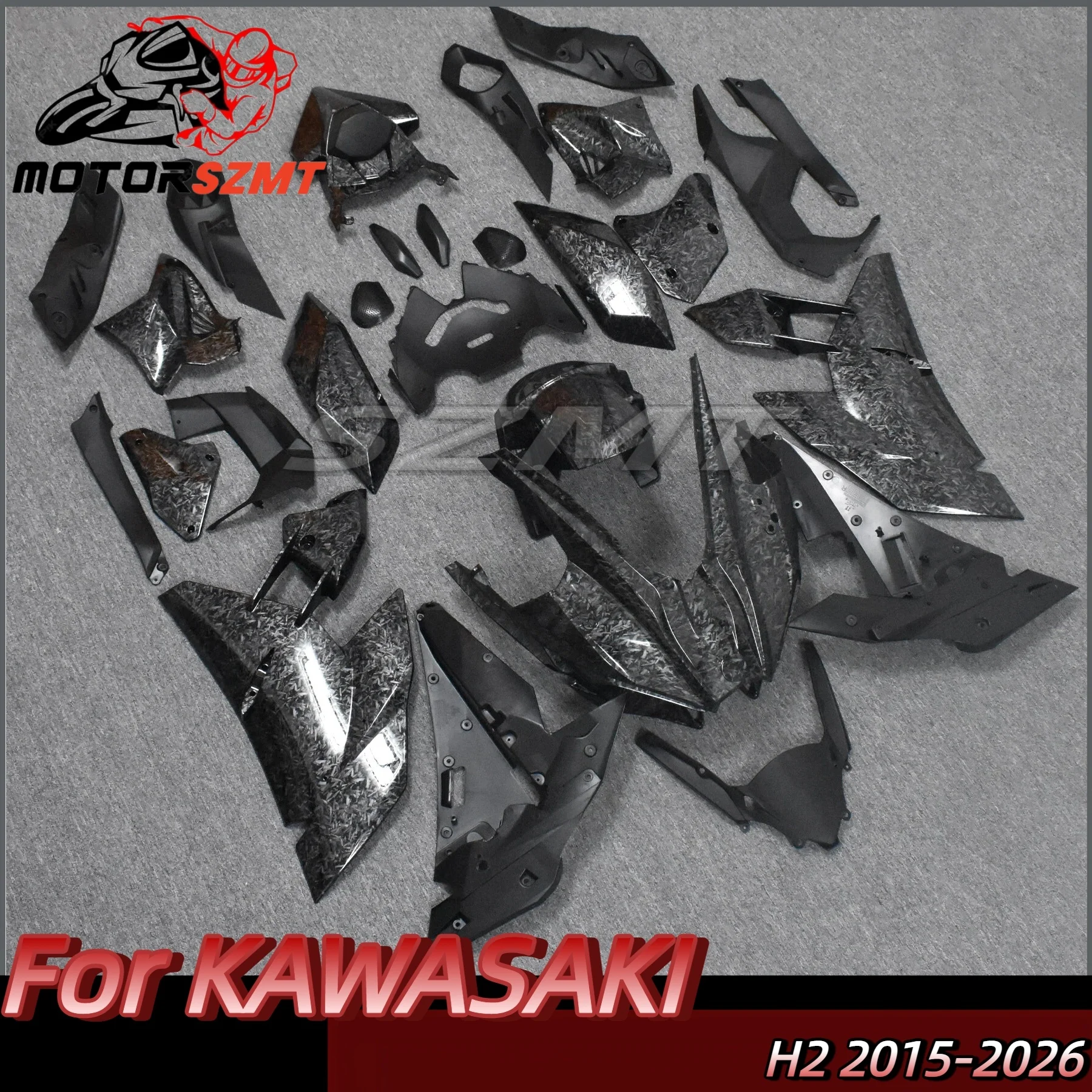 For Kawasaki H2 2016+ 2021 2022 2023 2024 2025 2026 Fuel Tank Side Panel Fender Frame Cover Motorcycle Fairing