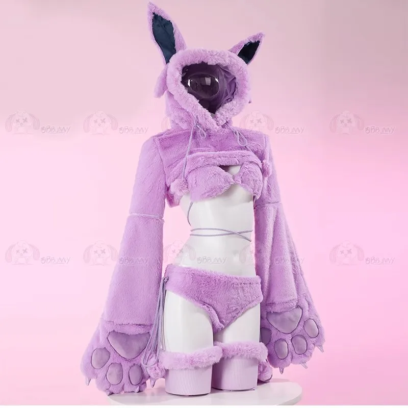 Sexy Espeon Cosplay Costume For Halloween Christmas Festival Party Daily Fashionable role-playing Costumes Accessories Socks