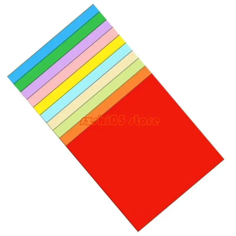781E 100 Pcs Square Paper Multifunctional Paper Folding Paper Double Sided Paper Colorful Paper for Arts and Crafts
