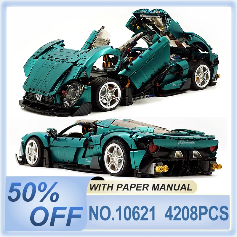 

High-quality New Version GULY 10621 High-Tech Super Sports Vehicle Model Building Blocks Bricks Puzzle Toys Christmas Gifts Kids