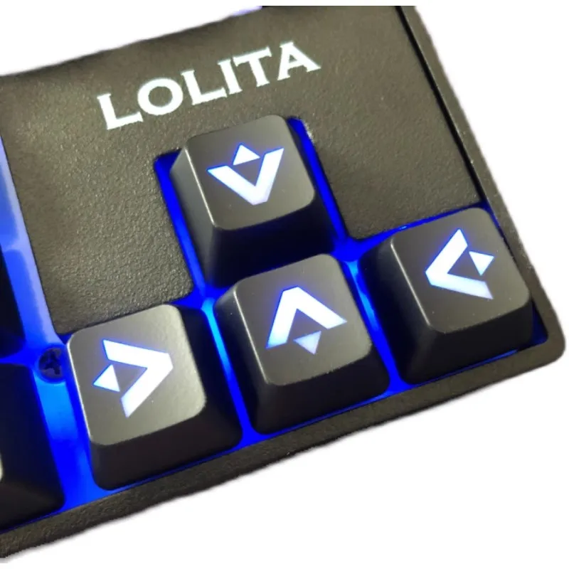 Tutup Tombol PBT/ABS Tutup Kunci Sublimasi Pewarna Set Tombol Panah/Arah untuk Keyboard Gaming Mekanis Sakelar Cherry MX