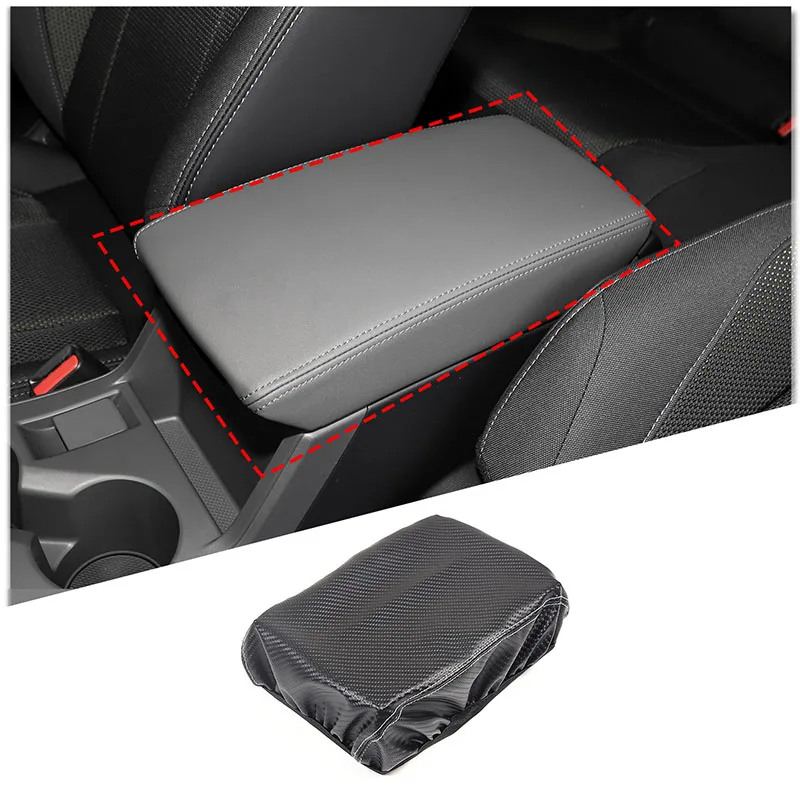 For Subaru Crosstrek 2024 Car Armrest Box Protection Kit Leather Carbon Fiber Interior Accessories