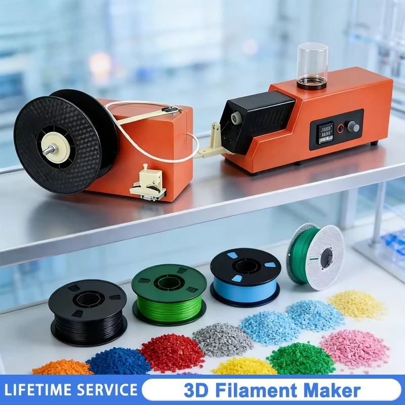 3D Printing Extruder 3D Filament Maker 1.75mm 3mm 3D Printing Consumables Extruder for PLA ABS PVA HIPS PETG PC PP PE Extrusion