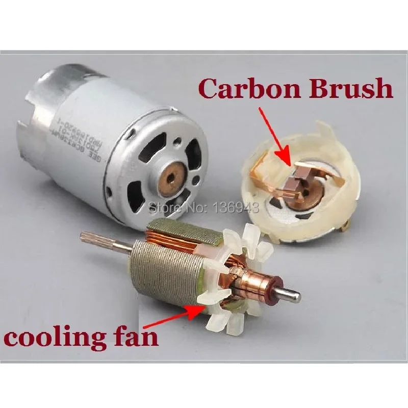 3PCS 380 แรงบิดขนาดใหญ่ 3.7 V-7.4 V 3A 20W 22000-46000RPM DC ไฟฟ้ามอเตอร์คุณภาพสูงอายุการใช้งานยาวนาน