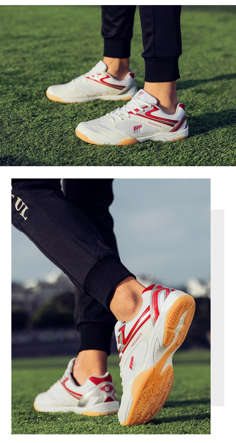 Men Table Tennis Shoes Training New High Quality Outdoor Sneakers Breathable Unisex Professional Handball Couple Badminton Shoes