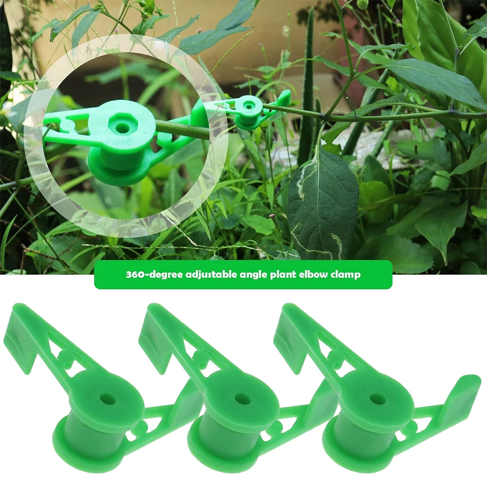 Clips de entrenamiento dobladores de ramas de plantas, Clips de entrenamiento de tallo de jardín, soporte de macetero ajustable de 360 grados para herramienta de entrenamiento de bajo estrés