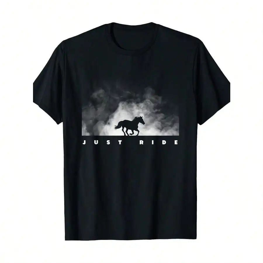 

Horse Riding Apparel - Horse T-Shirt- 200g, 100% Cotton T-Shirt Gift