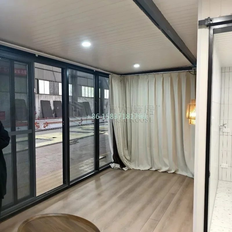 Studio Container House 20ft 40ft Portable Folding House Container Office Beach Tiny Home Expandable Container House for Italy