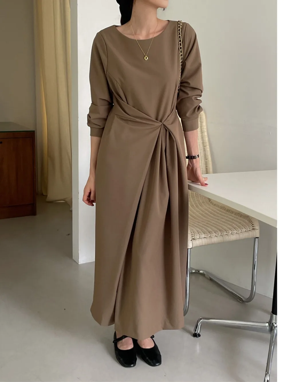 Ele طويل الخصر مقص Dr Chic Design Sensation المرأة Faion العنصر الخريف ular عنصر واحد Sve سترة طويلة