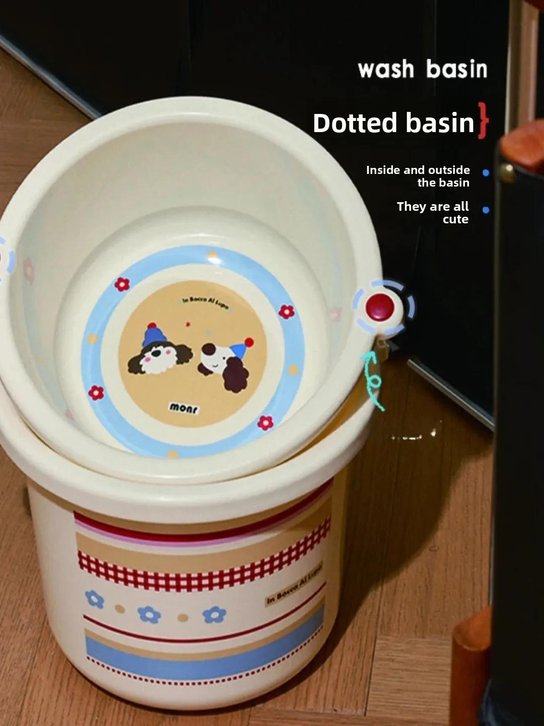 

Thiened Student Dormi Wasoom Set Junior High School Bathing Supplies Buet Wabasin for Home Personal Cleaning Tools