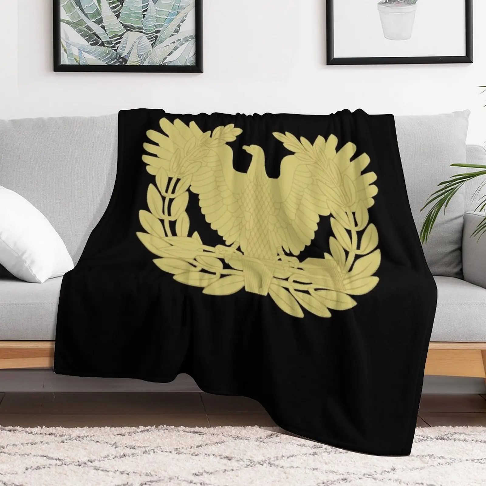 Warrant Officer Throw Blanket for sofa valentine gift ideas Blankets