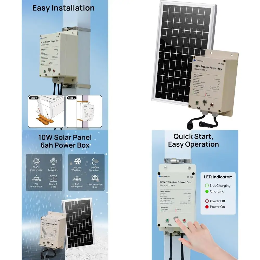 10W Solar Panel Wit…