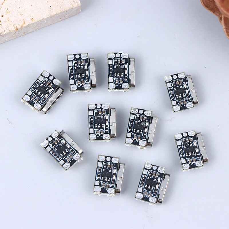 

【MO】10PCS Mini Lithium Battery Charging Board Module 3.7V 4.2V 18650 Lithium Battery Charger Protection Board Type-C Interface