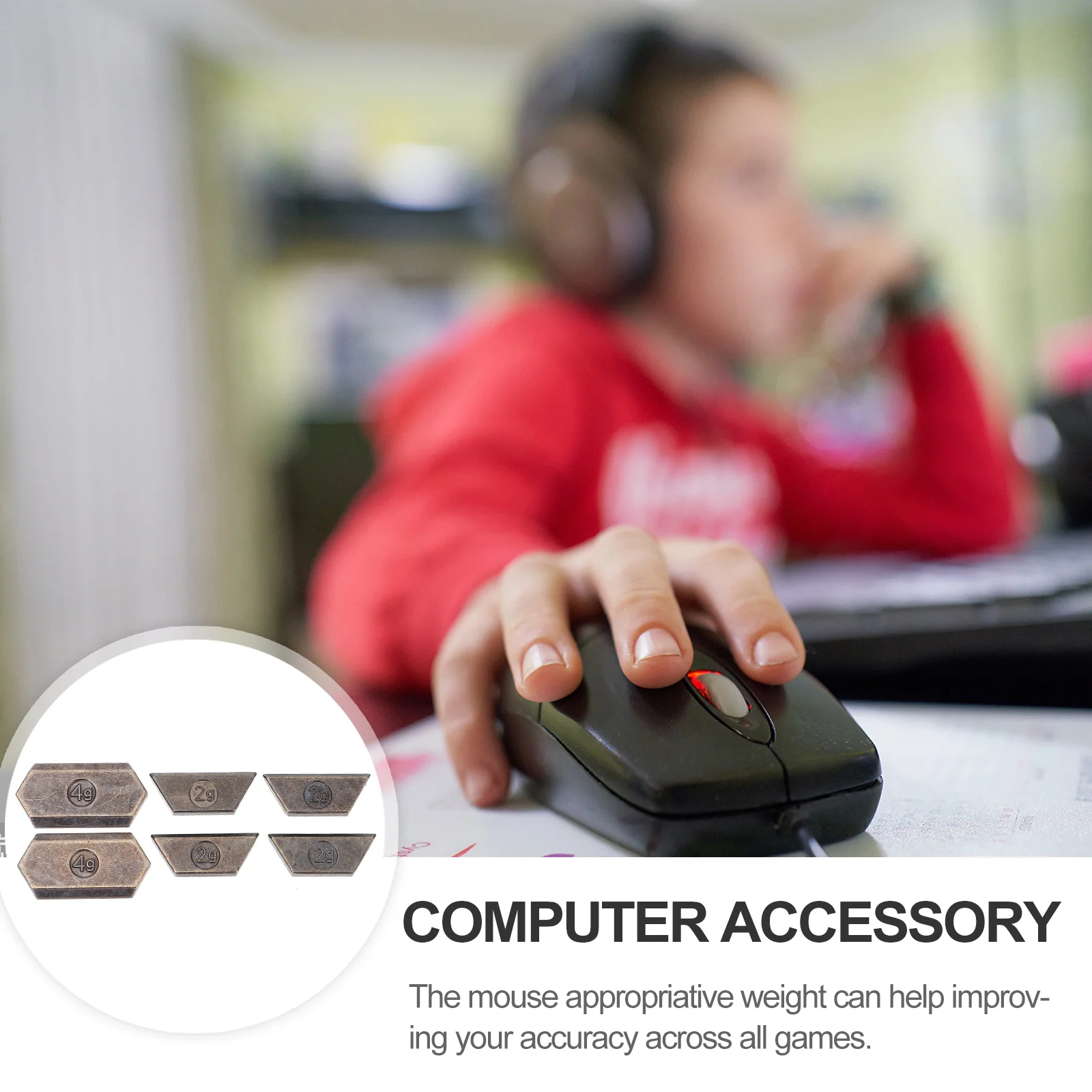 

1Set Mouse Counter Weight Premium Metal Material Durable Smooth Dpi Replacement Accessory for G502 Gaming Mouse