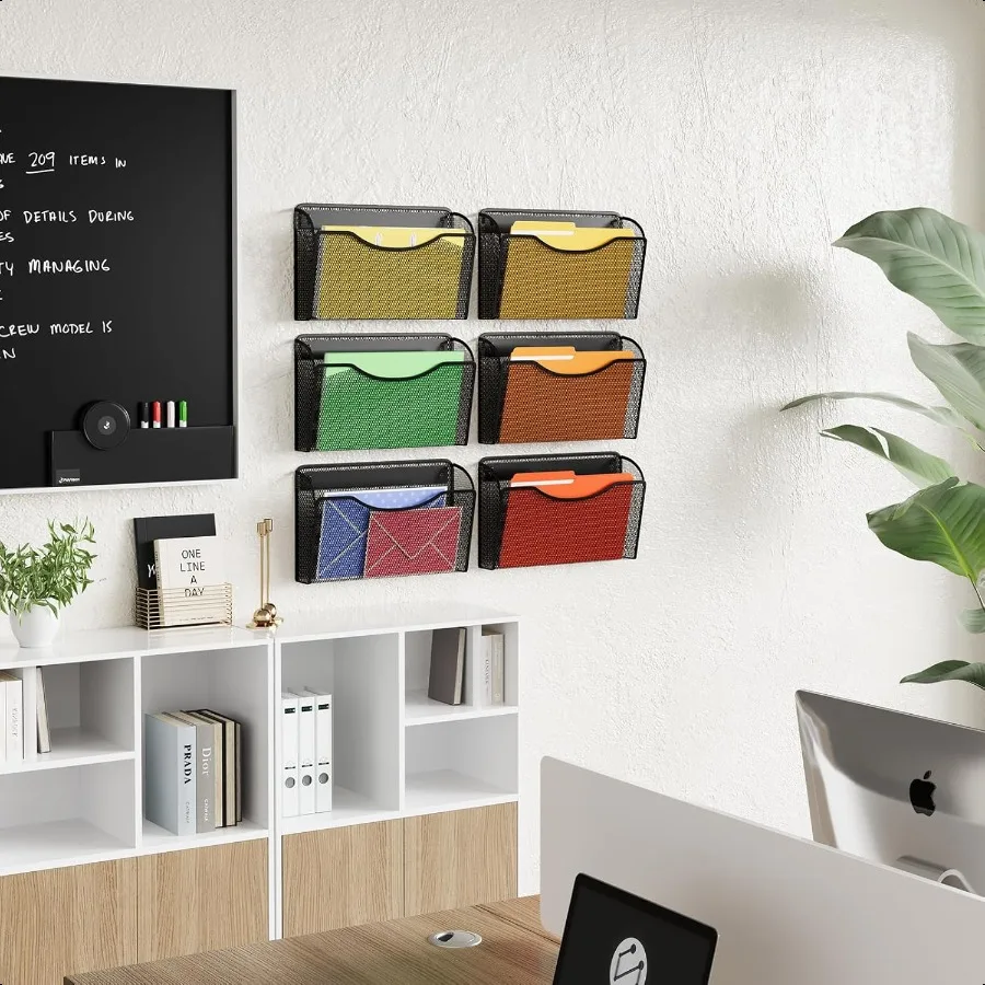 Настенный органайзер для файлов, вертикальная папка для файлов, держатель для папок, подвесная корзина, органайзер для почты для офиса, дома и школы