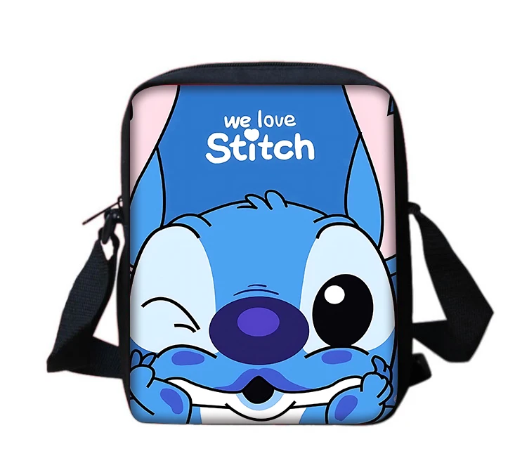 Cartoon S-stitchs Angel Children Boy Girls Printed Shoulder Messenger Bag Casual Handbag Men Women Phone Bag Shopping Bag