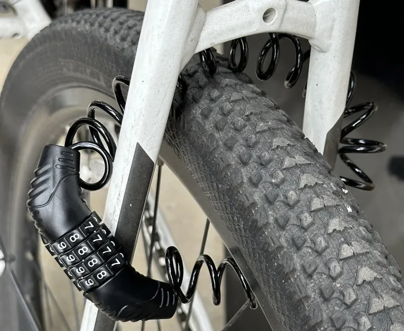 Durable Classic Helmet Lock Chain 4 Digit Password Combination Portable Scooter Bike Motorcycle Anti-theft Cable Lock image 2
