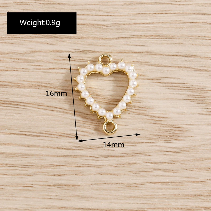 5 Stück 12 x 13 mm niedliche Perlen-Bowknot-Charms für Schmuckherstellung, Damenmode, Tropfen-Ohrringe, Anhänger, Halsketten, DIY-Armband, Basteln, Geschenk – Detail 13
