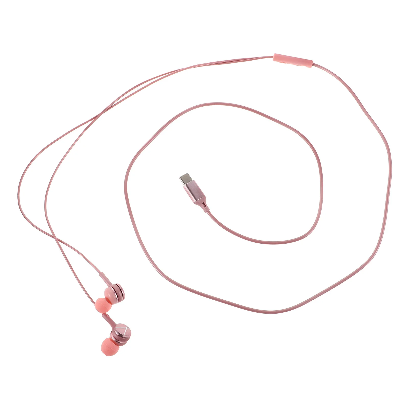 

1 Pair Noise Cancelling Earbuds Type C Wired Headphones Clear Sound Comfortable Fit Portable Design For Travel Work Gaming Usb C