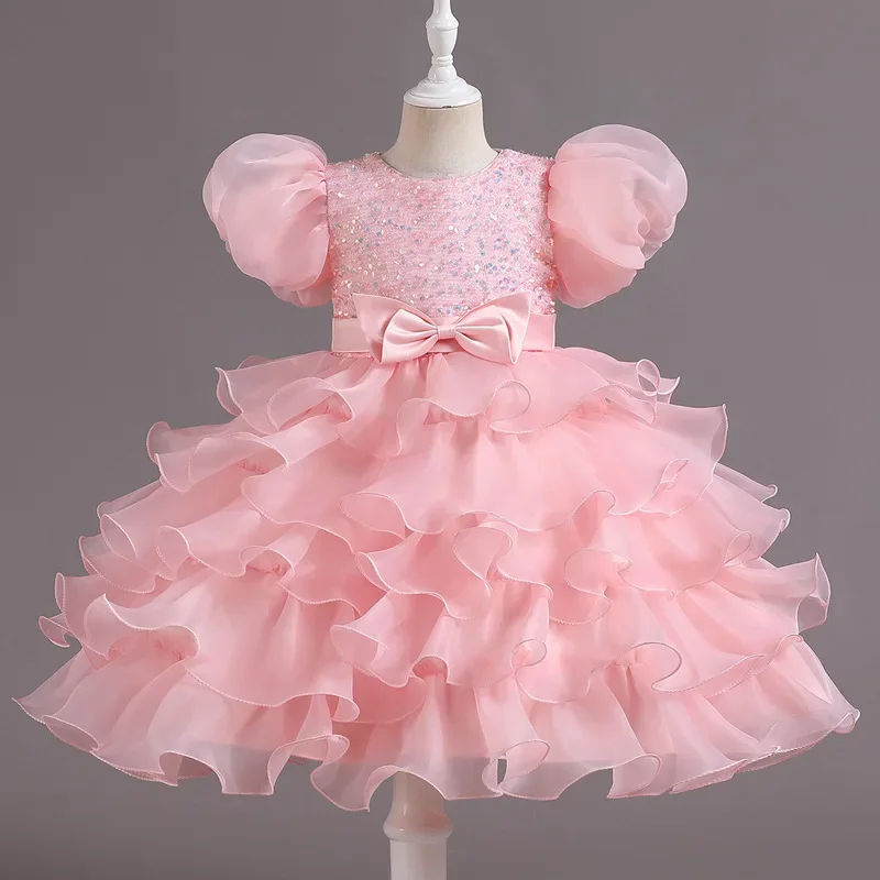 Kids Tutu Birthday Princess Party Dress Girls Infant Lace Children Bridesmaid Elegant Dress Girl Baby Girls Christmas Clothes