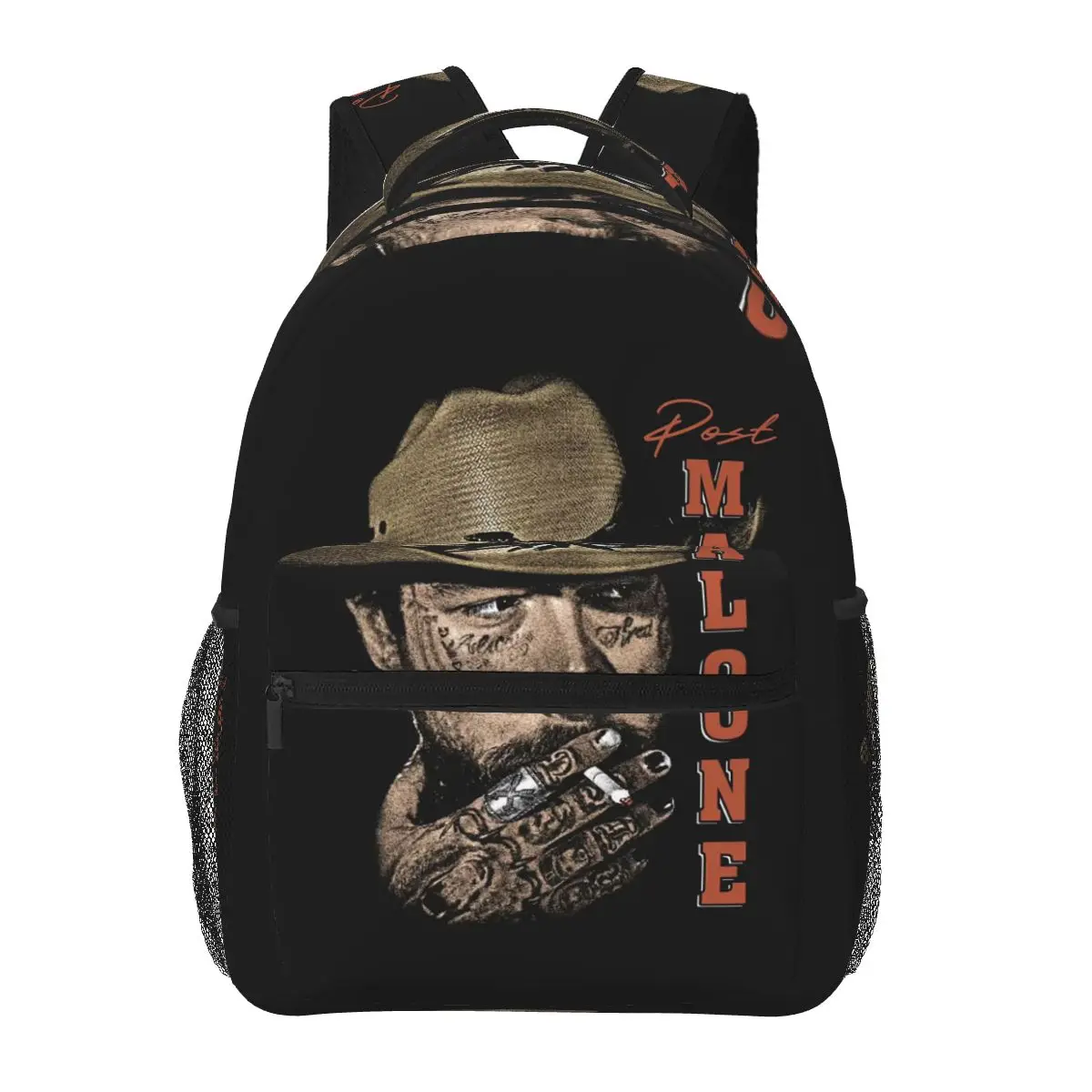 Post Malone European And American Street Rock Rapper Portrait Backpacks Boys Girls Bookbag School Bags Rucksack Shoulder Bag