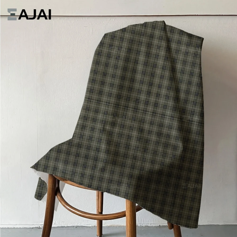 

Ткань Eajai в клетку тартан, саржевая, из окрашенной пряжи, ткань TC для пошива школьных юбок, материал в британском стиле