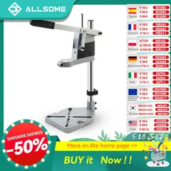 Allsome Adjustable Electric Drill Bracket Table Stand,Hand Drill Press Holder