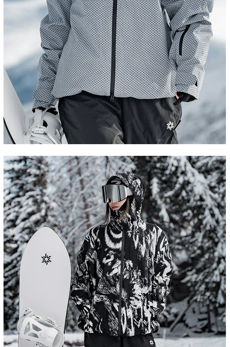 2026 John Snow Skianzug für Damen und Herren, Wasserdicht, Winddicht, Warm, Vollständig Gummiversiegelt, Neuer Ski-Oberteil – Detail 17