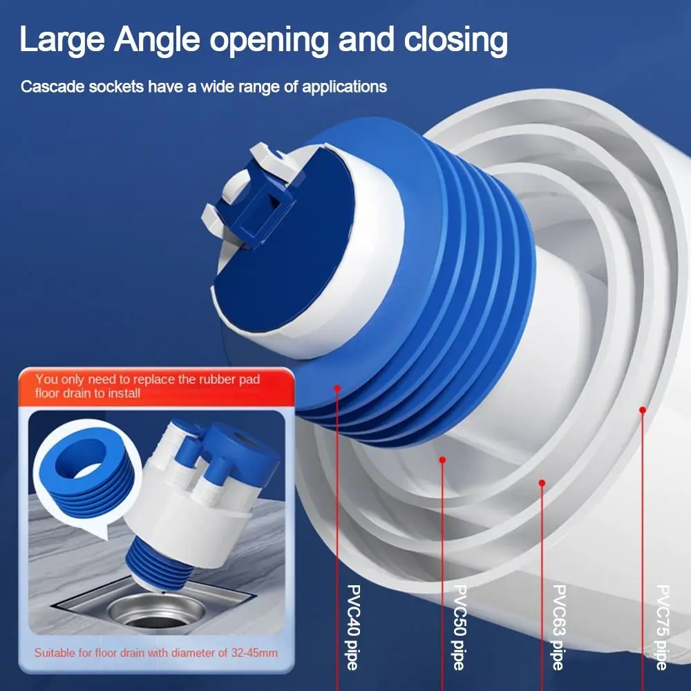 Anti odor Sink Drain Pipe Adapter Sealing Ring Multifunctional Dishwasher Water Pipe Connector neat Drainage Water Pipe Joint