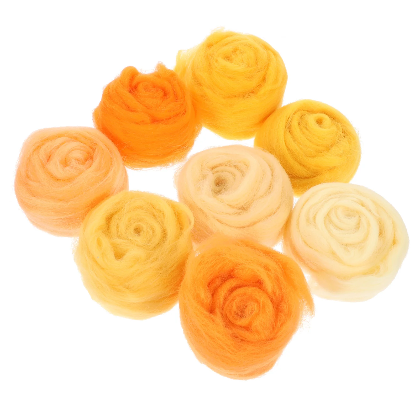 

8 Bags Wool Felting Material Kit Colorful Needle Felting DIY Crafts Supplies Handmade Wool Roving for Decoration Gift Making