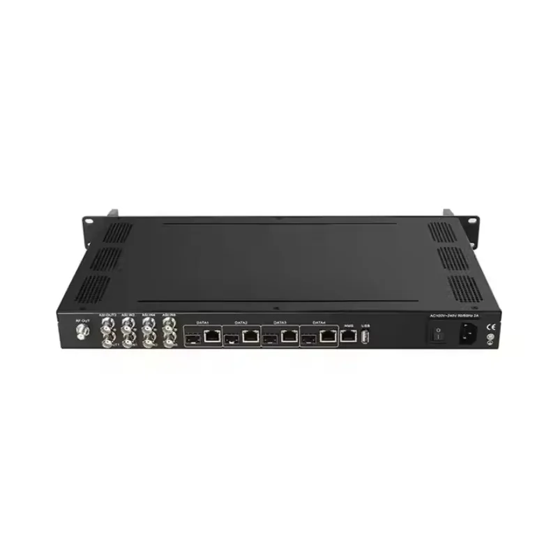 TDigital TV Headend System 16 in 1 H.264 HDDVB-T/DVB-C Multiplexing Video Encoder Modulator IP Input Hotel Bus Tv System