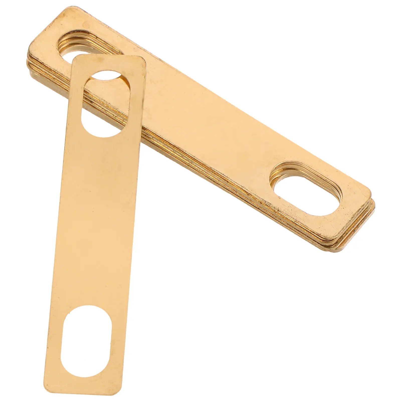 10Pcs Guitar Neck Shims Brass 0.2mm 0.5mm 1Mm Thickness Neck Reinforcement Plates Precision Gaskets for Electric Acoustic Bass