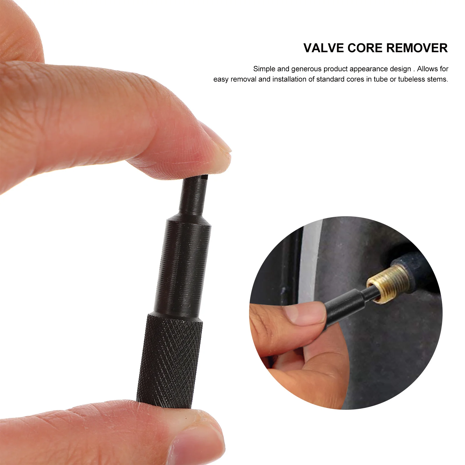 

Removal Tool Design For Bike Car Tire Repair Tyre Core Wrench Anti-Slip Air Spanner Multifunctional Core Remover