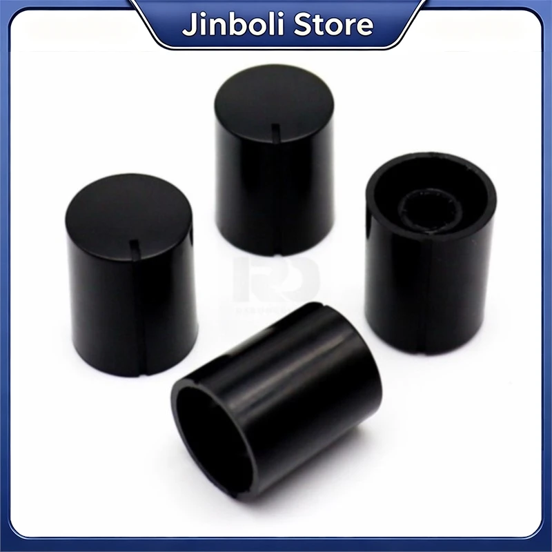 20PCS 16x20mm Straight Body Plastic Knob Cap Potentiometer Amplifier Volume Control Switch Knob 6mm Spline Shaft Hole
