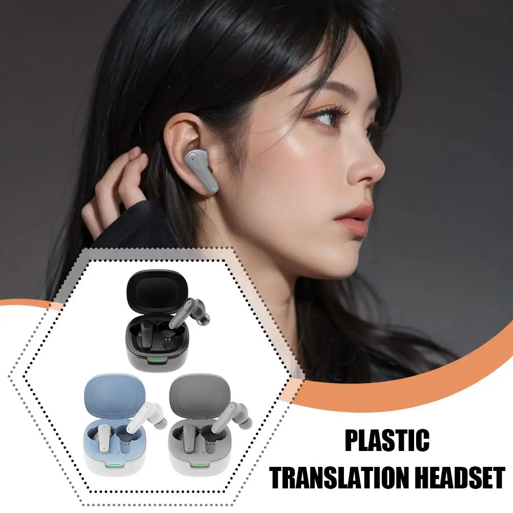 Translation Earphones Speech Sync Translation Bluetooth Wireless Business Language Earphones Sport Multi Meeting Earphones G9q7