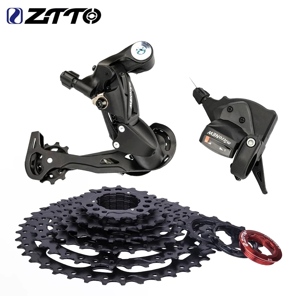 

ZTTO MTB 8 Speed Shifter GroupSet 1X8 Shifter Rear Derailleur 8V 11-36T/40T/42T/46T Cassette 8S Current Chain Bike spocket Kit