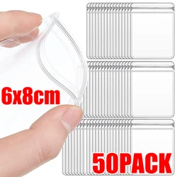 50pcs PVC Thicken Jewelry Sealing Bags Transparent Organizer Anti-Oxidation Earring Ring Pendant Necklace Bracelet Storage Pouch