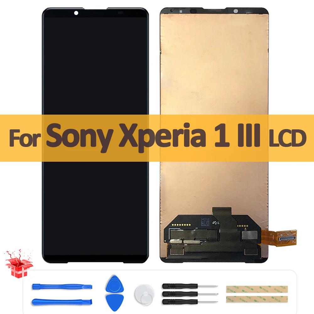 

6.5" Original For Sony Xperia 1 III LCD Display Touch Screen Digitizer Assembly For Sony x1 III XQ-BC72 lcd with Burn Shadow