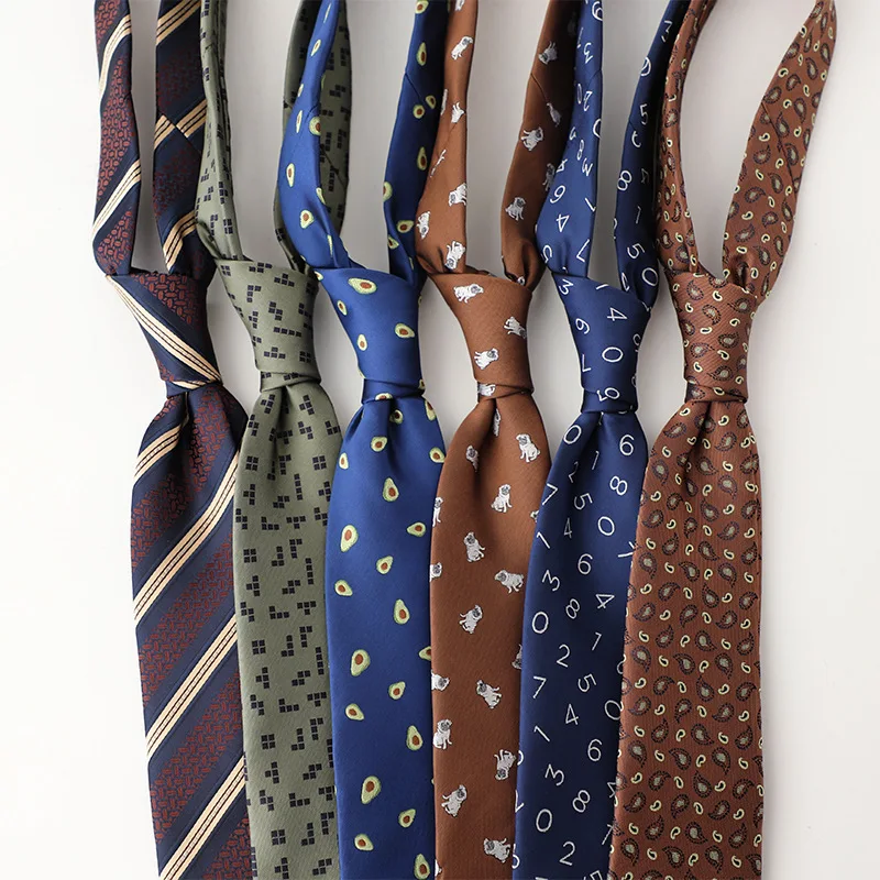 Corbata de Cachemira de 8cm, Gravatas de moda, venta al por mayor, corbata tejida a rayas, accesorios de boda, corbatas azules para hombre, corbatas para fiesta en grupo y oficina