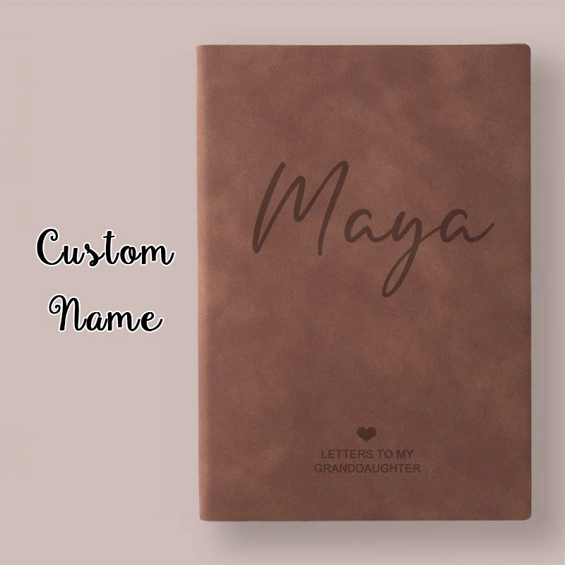 

Letters To My Granddaughter Gift Personalized Name Journal Grandkids Granddaughter Memory Keepsake Journal Baby Girl Notebook