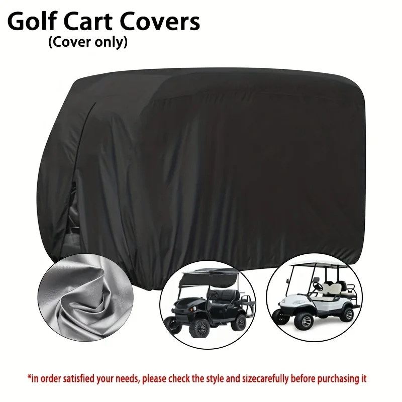 Universal Golf Cart Cover, Fits Most 2-4 Seat Models, All-Weather Protection, Simple Tool-Free Installation