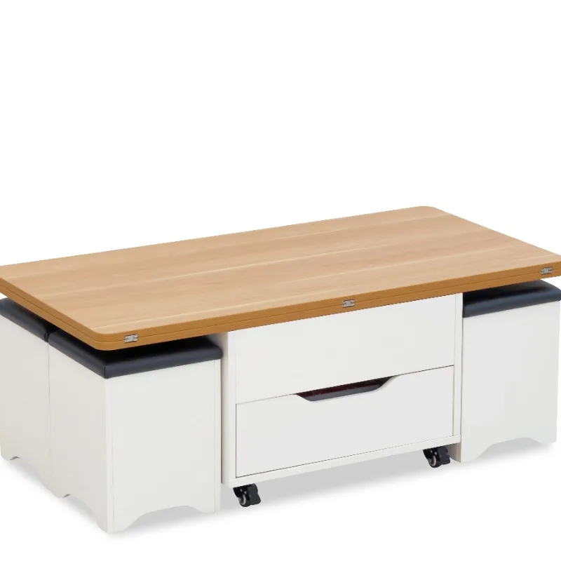 

Space saving living room furniture wooden lifting table multi-functional coffee table