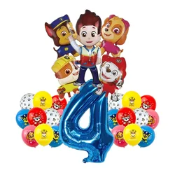 1 Set Cartoon Paw Patrol Ryder Chase Skye Aluminum Foil Balloon Children's Birthday Decoration Party Supplies Toy Gift