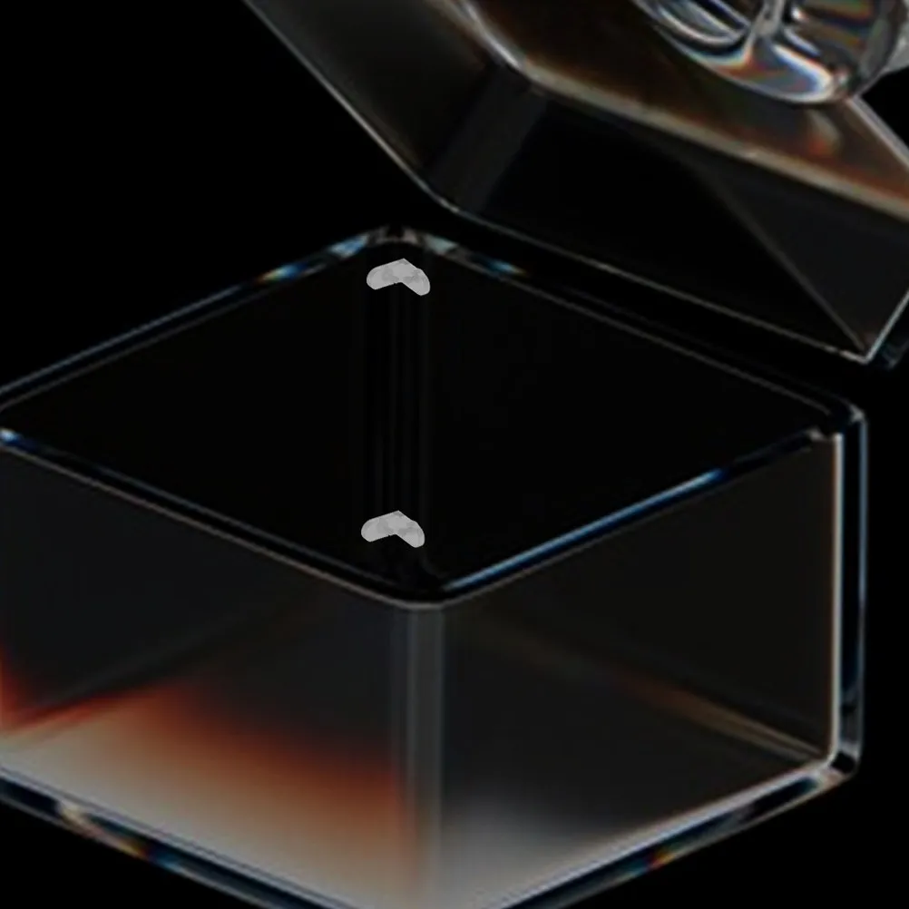 20Sets Clear Acrylic L Shape Corner Brackets High Transparency Support for Display Boxes Jewelry Watches Cosmetics Shelf Corner