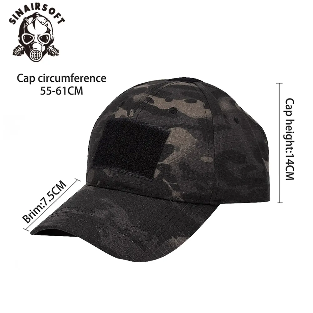 SINAIRSOFT Gorra táctica camuflaje transpirable ajustable para verano - imagen 2
