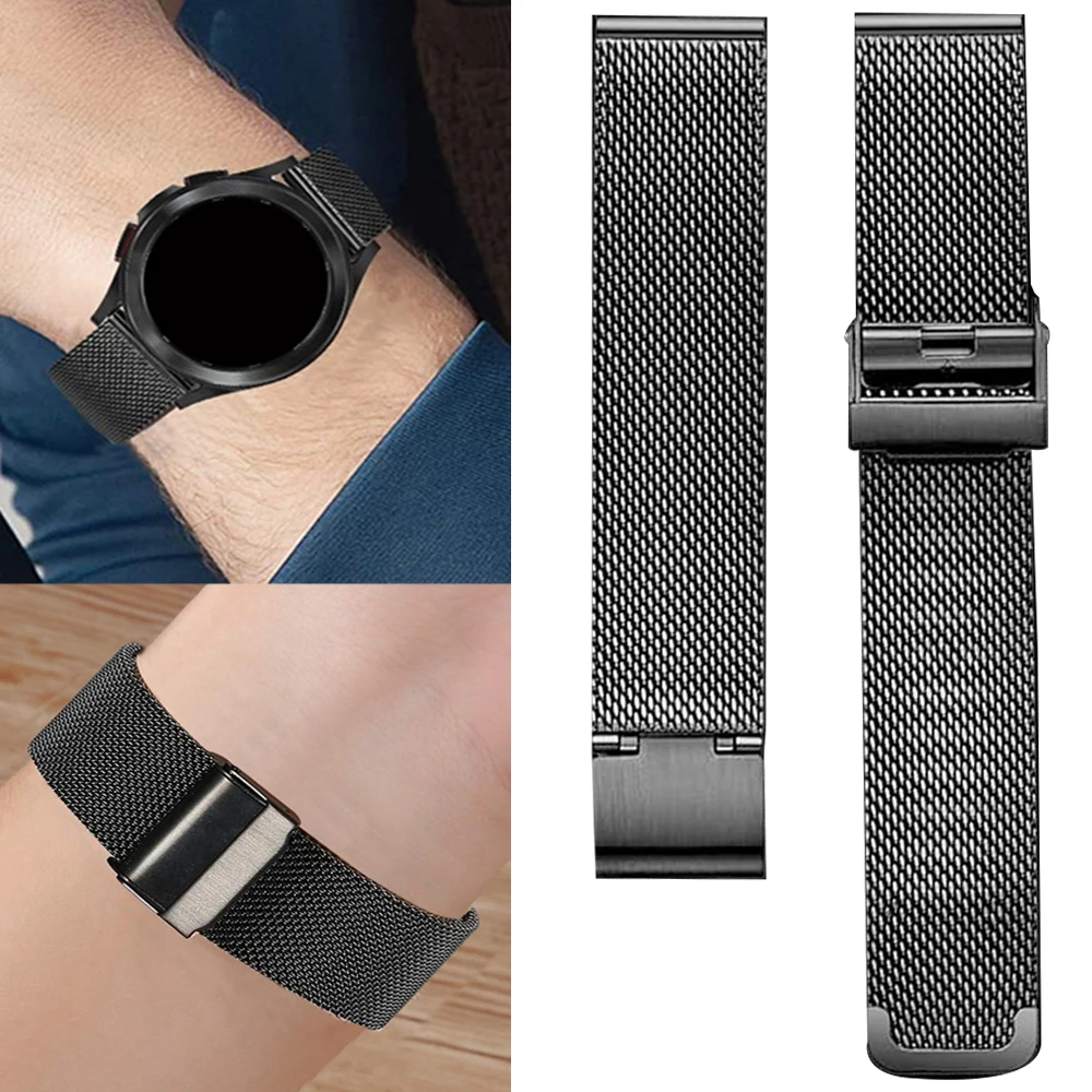 Correa milanesa para Samsung Galaxy Watch 7, 6, 4 Classic, 40mm, 44mm, 5Pro, pulsera para Galaxy Watch 3, 45mm, 46mm, Gear S3, correa clásica